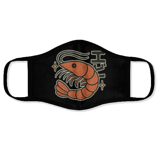 Kawaii Shrimp Japanese Face Masks