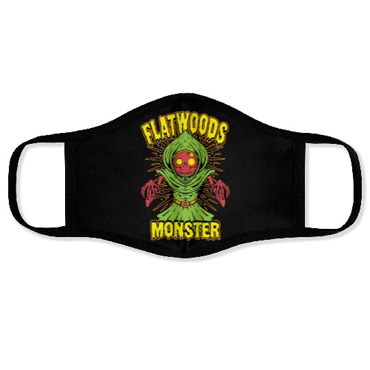 Flatwoods Monster Cryptid Terror Face Masks