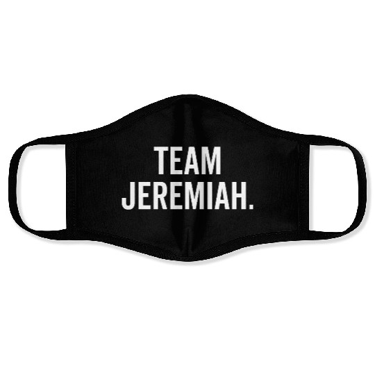 Team Jeremiah Face Masks