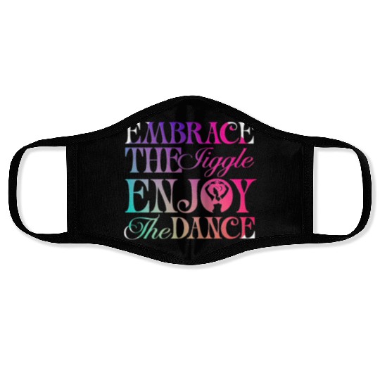 Belly Dancing Persian Dancer Embrace The Jiggle Face Masks