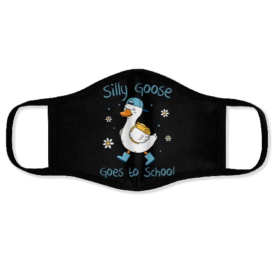 Silly Goose Back to School Funny Face Masks