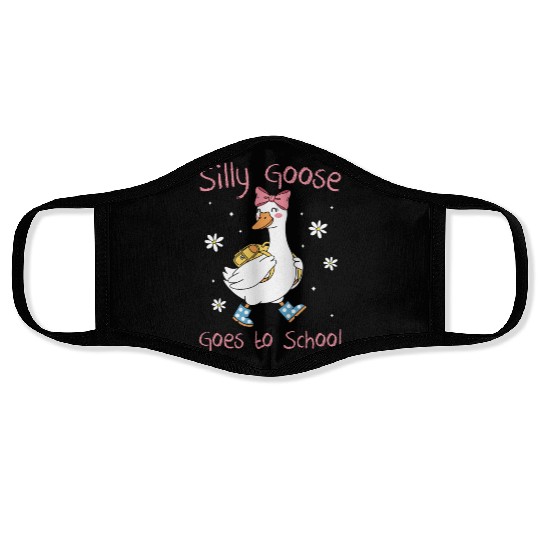 Silly Goose Back to School Funny Face Masks