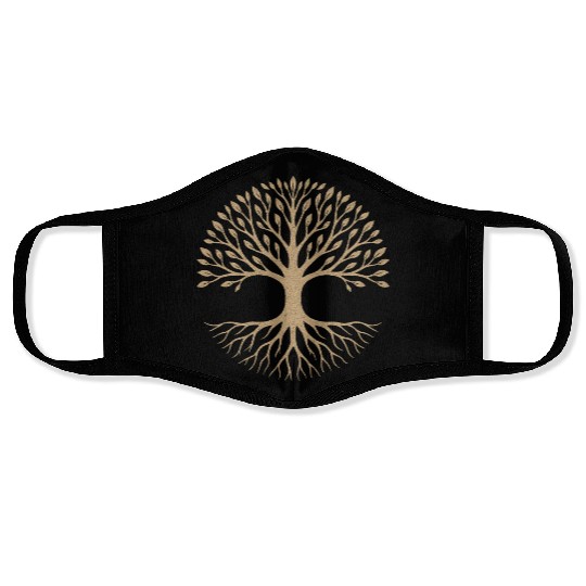 Elegant Tree of Life Symbol Design Face Masks