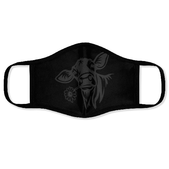 Sweet Cow with Daisy Face Masks