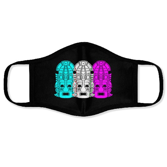 Mayan And Aztec Symbol Aztec Inca Face Masks