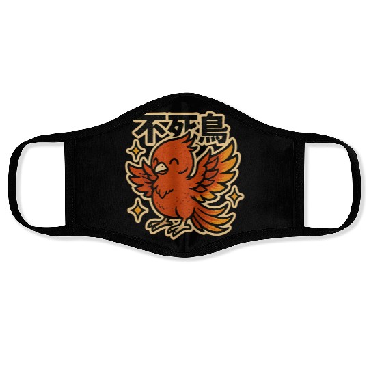 Kawaii Phoenix Japanese Face Masks