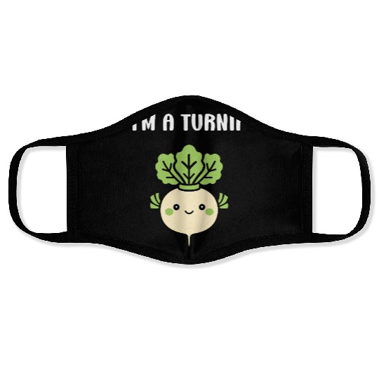 Turnip Character Illustration Face Masks