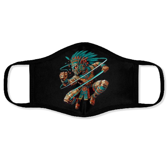 Aztec Warrior - Inca Maya Mayans Face Masks