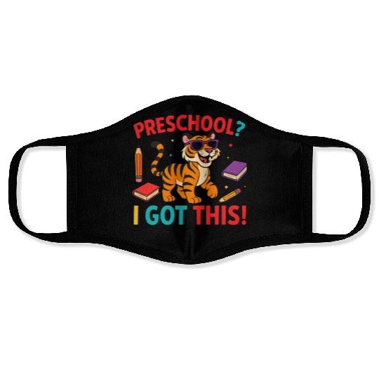 Tiger Cub Face Masks – Preschool I Got This School Face Masks