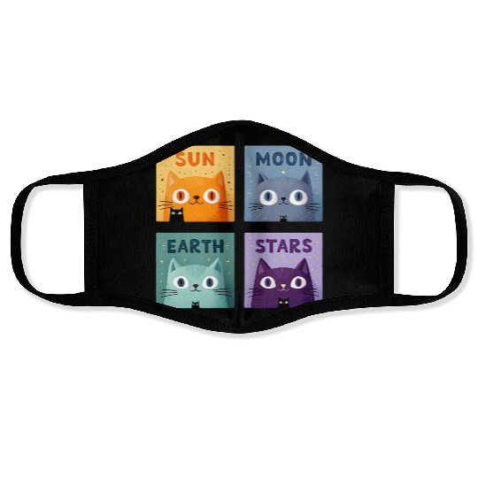 Funny Cat Face Masks | Retro Cat Meme Face Masks