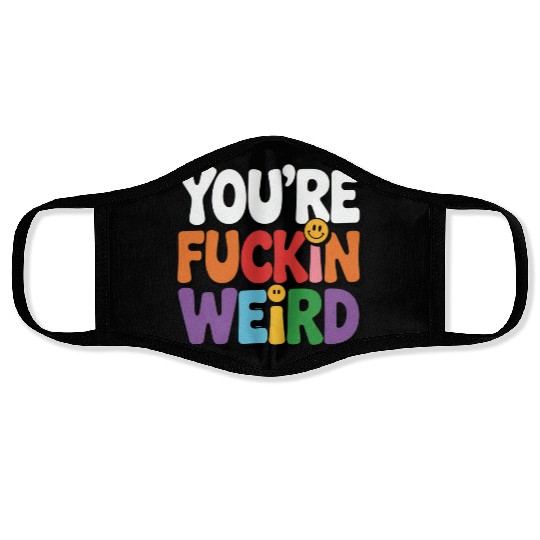 Colorful Affirmation Statement Face Masks