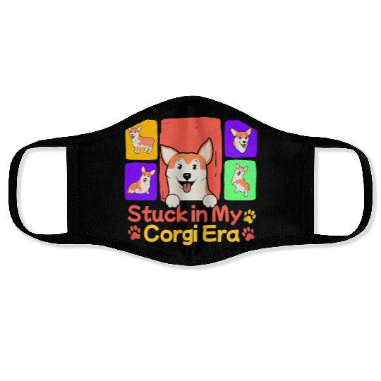Funny Corgi Dog - Animal Lover Face Masks