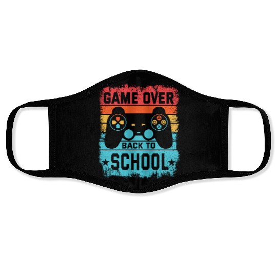Game Over Back to School Face Masks – Retro Gamer