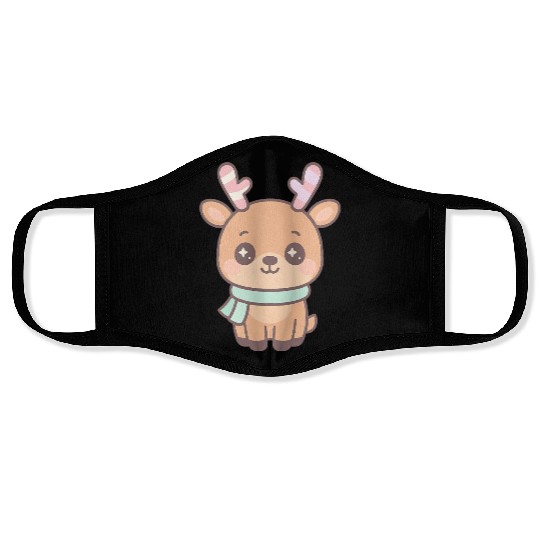 Kawaii Reindeer Cute Christmas Face Masks