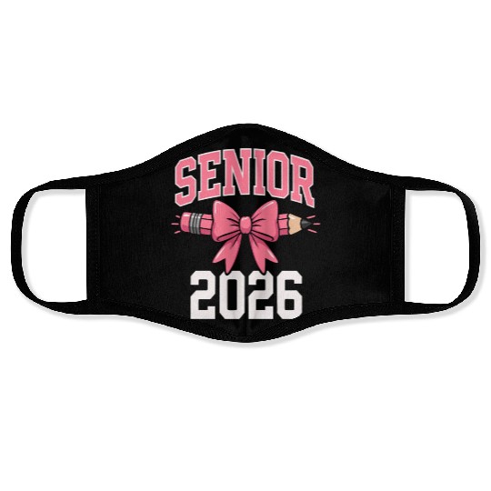 Class Of 2026 Senior Back To School Graduation 26 Face Masks