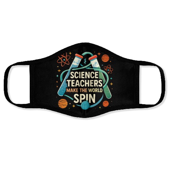 Science Teacher Galaxy – Make the World Spin Face Masks