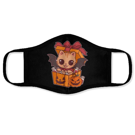Halloween Cat with Potion Gift Box Face Masks