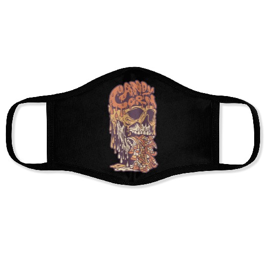 Candy Corn Skull Face Masks