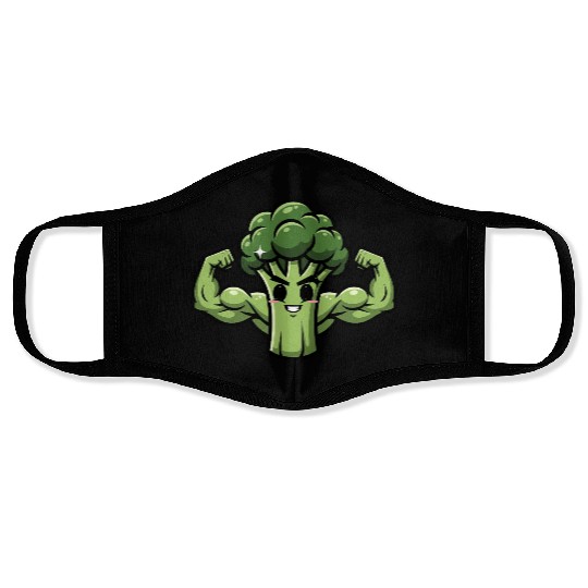 Muscular Broccoli Face Masks