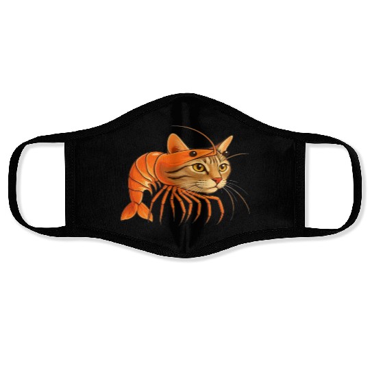Trippi Troppi Italian Brainrot – Funny Shrimp Cat  Face Masks