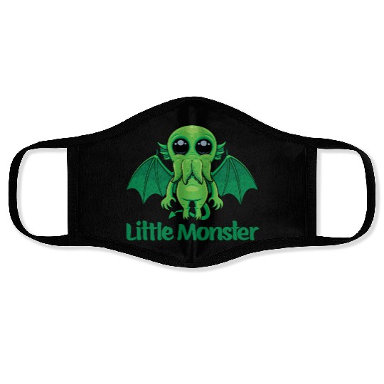 Little Monster Cthulhu Cute Creepy Mythical Buddy Face Masks