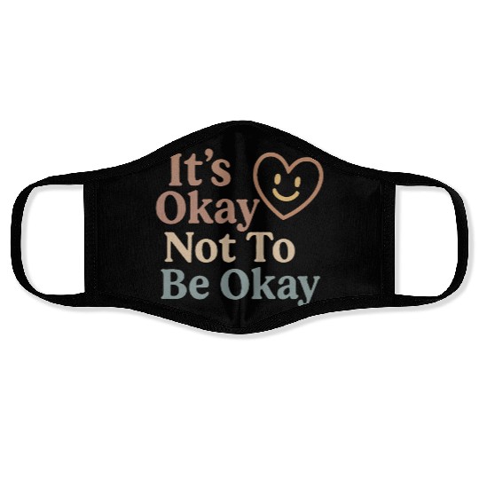 Comforting Heartfelt Affirmation Design Face Masks