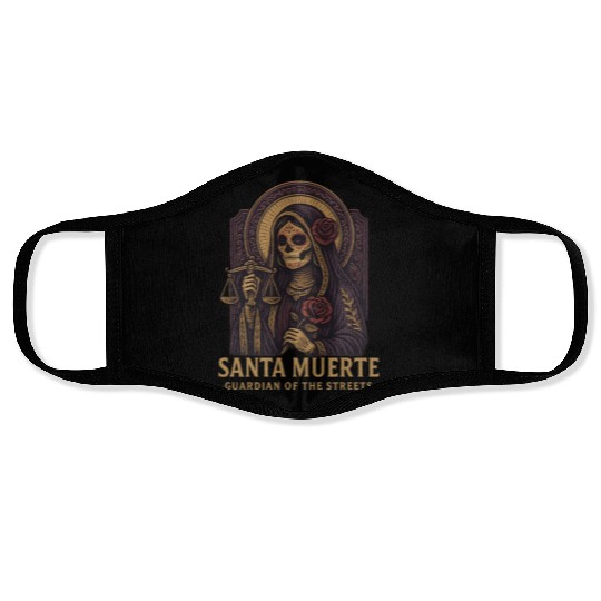 Santa Muerte – Mexican Folk Art Streetwear Face Masks