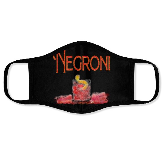 Negroni Cocktail_2 Face Masks