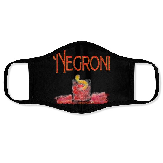 Negroni Cocktail_2 Face Masks