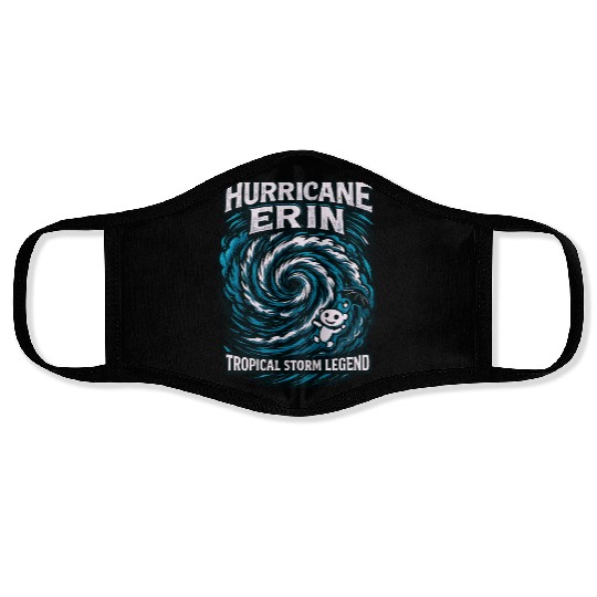 Hurricane Erin Tropical Storm Legend Face Masks