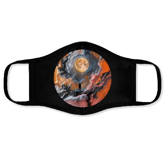 Balloon Moon Magic Face Masks