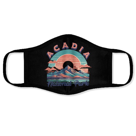 Cadi National Park Sunset Mountain Design Face Masks