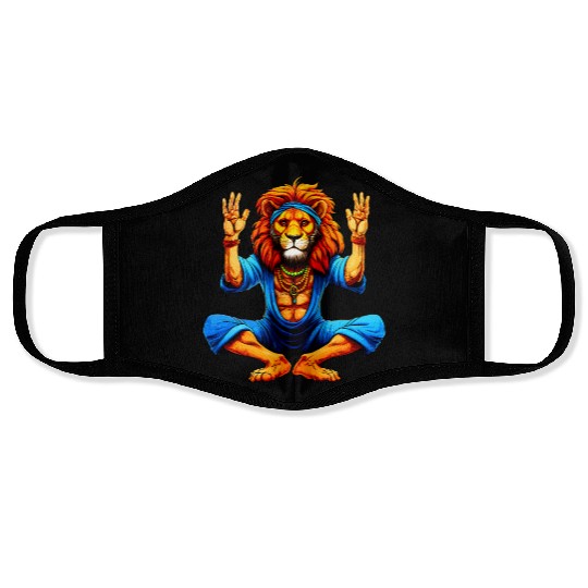 Lion Yoga Face Masks