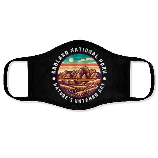 Badlands National Park Natures Untamed Face Masks