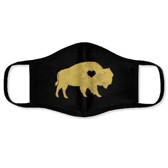 Bison Lover American Buffalo National Park Face Masks