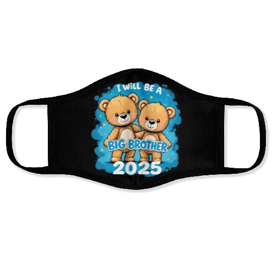 I Will Be Big Brother 2025 Teddy Bear Face Masks
