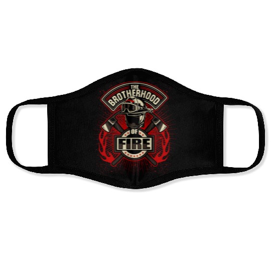 Brotherhood of Fire Firefighter Emblem Face Masks