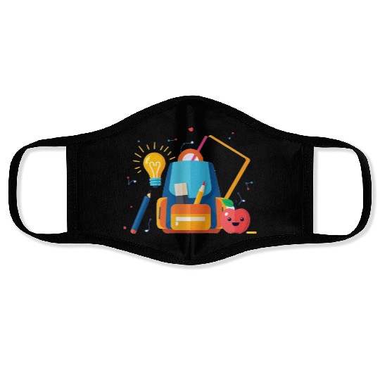 Back-to-School Creative Icons for Students  Face Masks