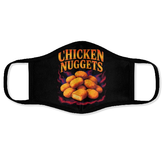 Chicken Nuggets Favorite Food Weird 90s Nuggets Face Masks