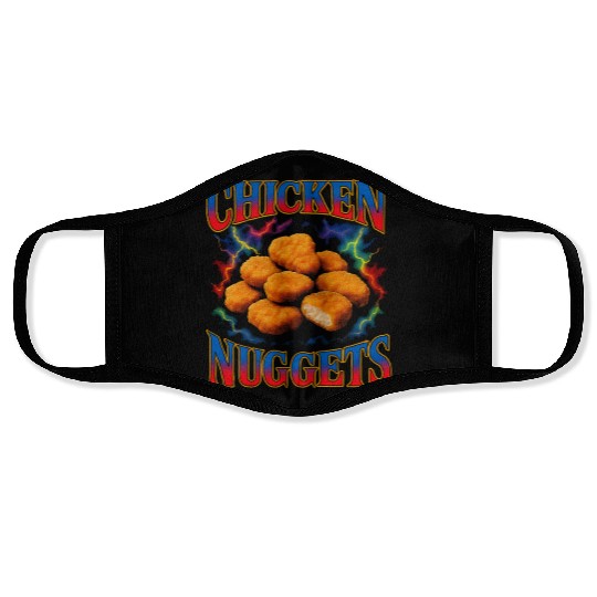Chicken Nuggets Favorite Food Weird 90s Nuggets Face Masks