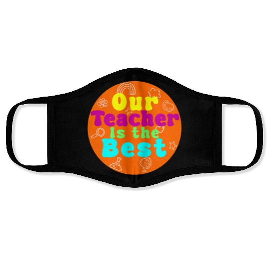 Colorful Teacher Appreciation Circular Face Masks