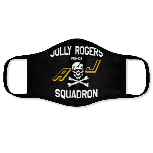 Jolly Rogues Squadron Skull Emblem Face Masks