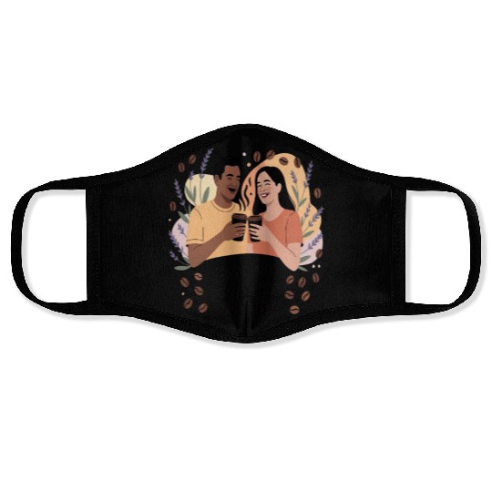 Life Is Better With Friends And Coffee Face Masks