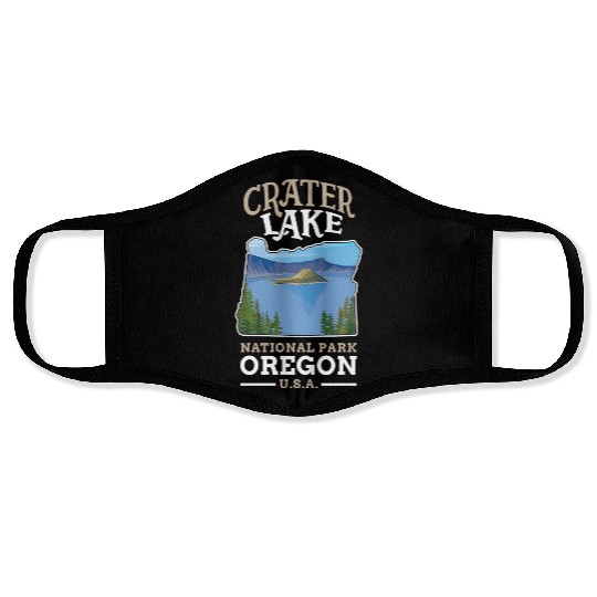 Crater Lake National Park US Oregon Face Masks