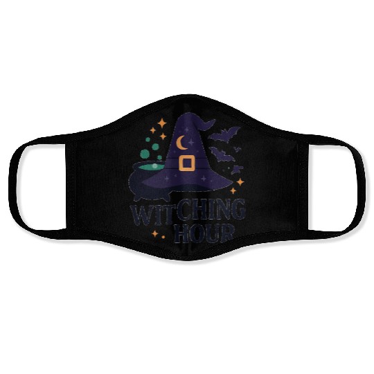 Witching Hour Night Scene Design Face Masks