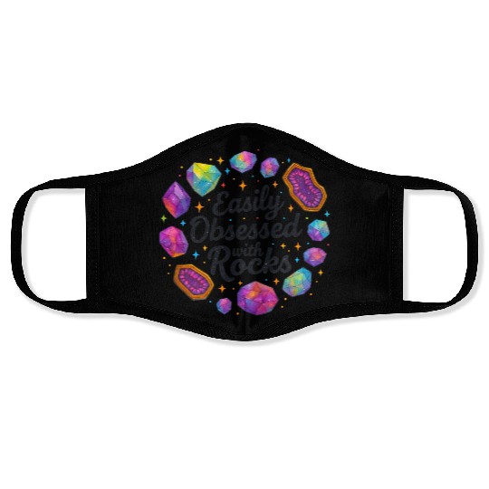 Galactic Rocks Inspirational Graphic Face Masks