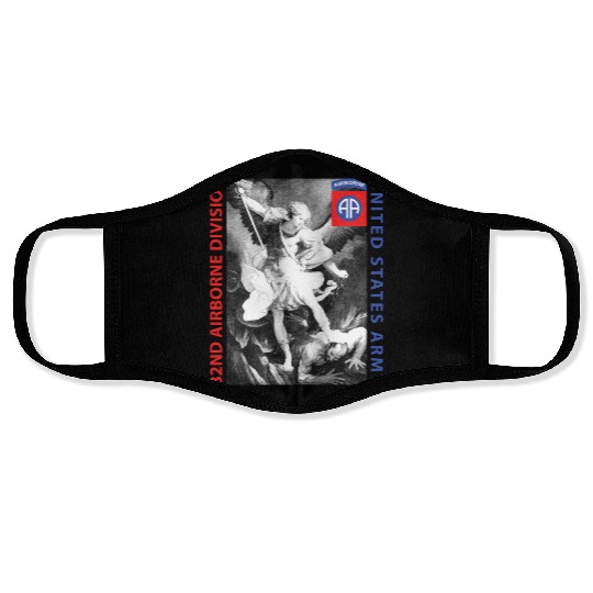 82nd Airborne - Saint Michael Face Masks