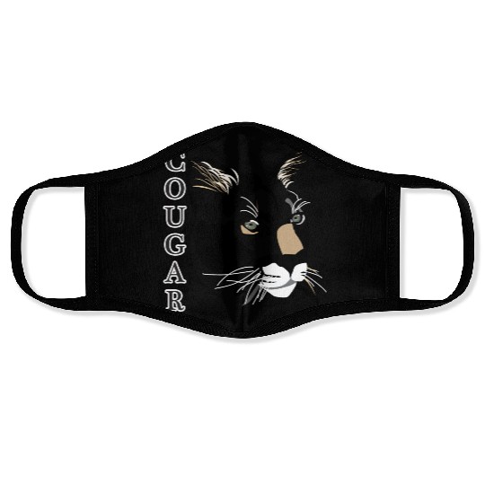 Cougar,Mountain Lion, Puma Face Masks