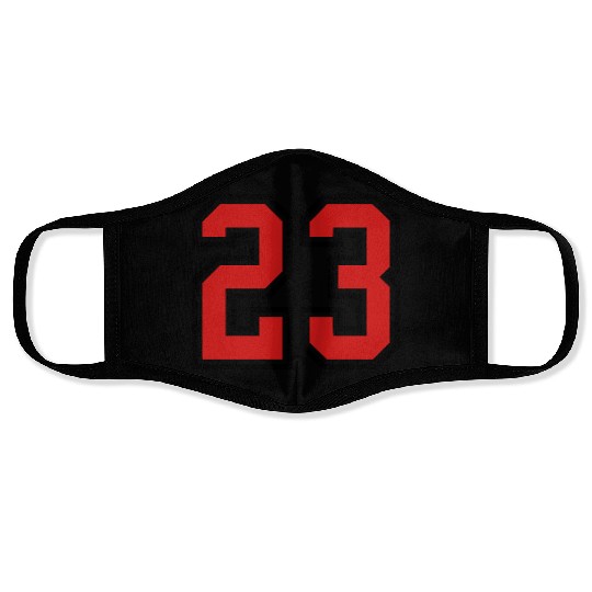 23 sports jersey football number Face Masks