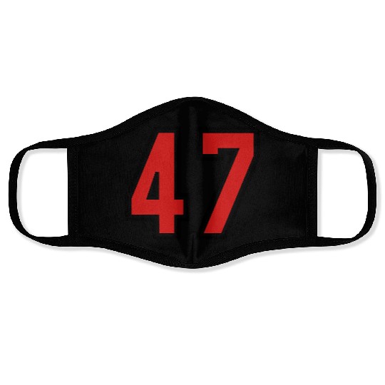 47 sports jersey football number Face Masks